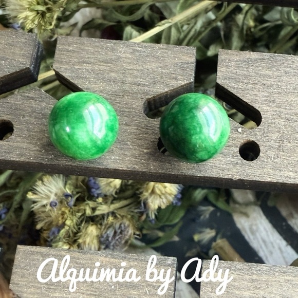 Alquimia Vibrant Green Earrings - Picture 1 of 1